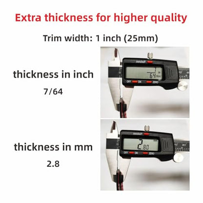 16Ft Chrome Silver Automotive Car Exterior and Interior Molding Trim Universal Bumper Window Door Body Side Decorative Strip Scratch-Proof (1 inch (25mm)) - size: Width:1inch(25mm)