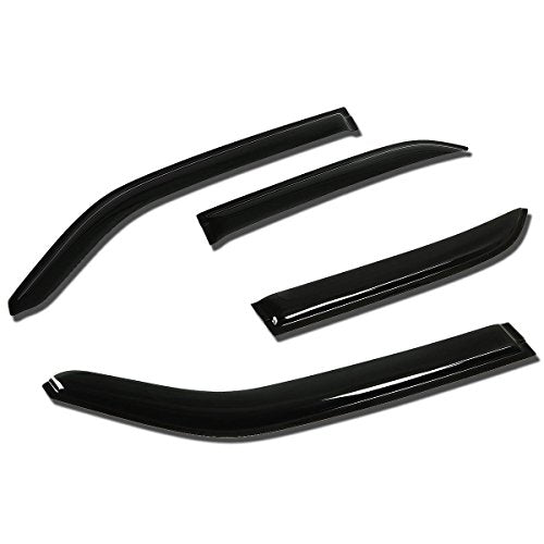 Auto Dynasty Replacement for Chrysler 300/Dodge Magnum 4pcs Window Vent Visor Deflector Rain Guard (Dark Smoke) - size: 05-10 Chrysler 300 / Dodge Magnum