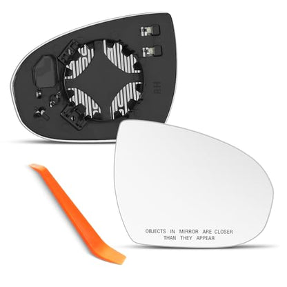 Compatible with Hyundai Tucson Passenger Side Mirror 2016 2017 2018 2019 2020 2021 - Right Side Mirrors Replacement Glass with Backing Plate, Power Heated - color: Passenger Side(Heated)