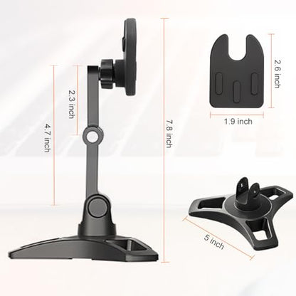 Cell Phone Stand Works for Popsocket, Height Angle Adjustable Desk Phone Holder, Heavy Duty Phone Stand for Desk for Home, Fits for All Sockets Grips