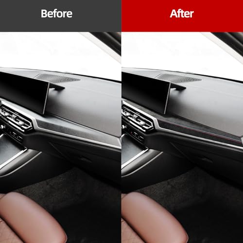 Betterhumz Car Central Instrument Dashboard Cover Trim Compatible with BMW G20 G28 G42 G23 3 4 Series 318i 320i 330i M340i 2020-2023 Car Interior Accessories for Alcantara Style B - size: Suede B