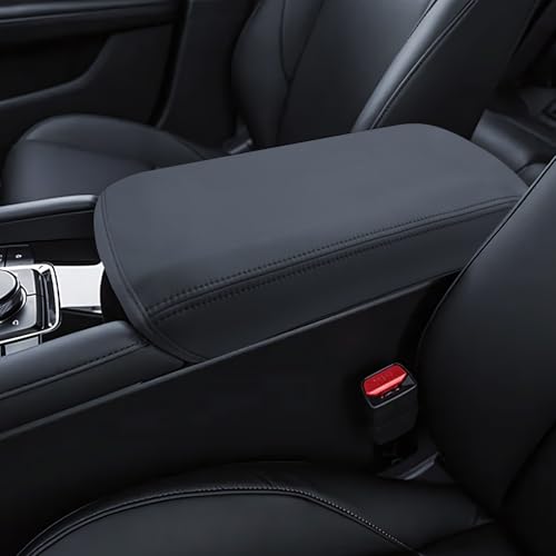Mazda 3 Armrest Cover for 2019-2024 2025 2026 Mazda 3 Accessories Center Console Middle Lid Pad Protector for Car Elbow Rest - size: For 2019-2026 Mazda 3