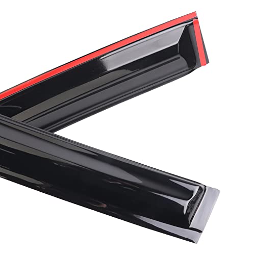 Window Visor Tape-on Side Compatible with 2012-2017 Toyota Camry Window Visor Deflector Rain Guard Window Visors for Cars, Vent Deflector 4 pcs 94822 - size: 2012-2017 Toyota Camry