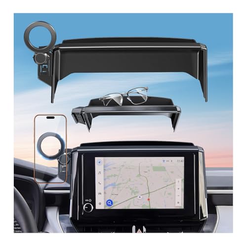 Car Phone Holder for Toyota Corolla 2020-2026 & Corolla Cross 2022-2026 (Only for 8-Inch Screen) 360° Rotation Magnetic Cell Phone Mount, Compatible with Magsafe, Does Not Affect Air Vent - style: Fit for 22-26 Corolla Cross & 20-26 Corolla,8-Inch