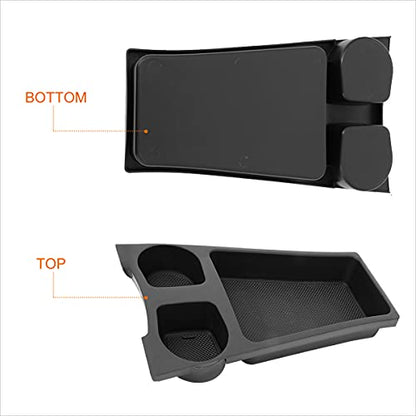 Oe Style Front Center Console Organizer Storage Box Cup Holder Assembly Compatible with 10-15 Toyota Prius