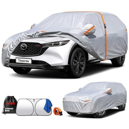 Car Cover Waterproof All-Weather,Heavy-Duty Outdoor Full Exterior Automobiles SUV(Length up to 181 inch) with Windshield Sun Shade Universal Fit Subaru CrossTrek,Audi Q3,Soul,Element etc - size: Fit Suv Jeep Length Up to 181 Inch(ym+)