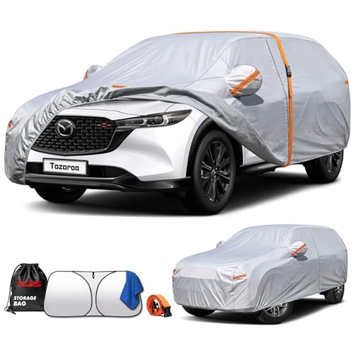 Car Cover Waterproof All-Weather,Heavy-Duty Outdoor Full Exterior Automobiles SUV(Length up to 181 inch) with Windshield Sun Shade Universal Fit Subaru CrossTrek,Audi Q3,Soul,Element etc - size: Fit Suv Jeep Length Up to 181 Inch(ym+)