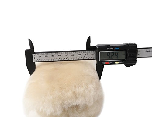 U&M 2cs/Pack High-Density Fluffy Wool Auto Seat Belt Cover for Adult Youth Kid Toddlers -Soft Warm Car, Truck, SUV, Camera Backpack Strap Shoulder Pad - color: pearl