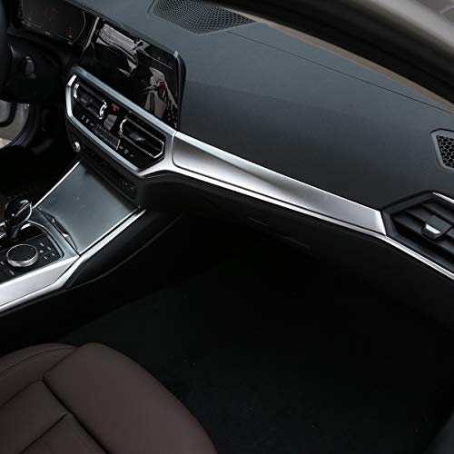 ABS Car Center Console Dashboard Decoration Panel Trim For BMW G20 G28 325li 3 Series 2019 2020 (Silver) - size: Silver