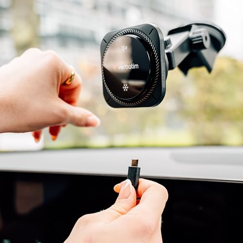 Verbatim Charge 'n’ Drive Qi2 Magnetic Wireless Car Charger – RGB Lighting - style: Qi2 Magnetic Wireless – RGB Lighting