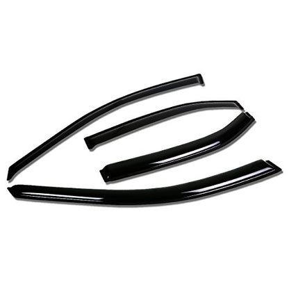 Auto Dynasty 4Pcs Tape-On Window Visor Rain Guard Compatible with 1999-2003 Acura TL, Rain Shields Vent Shade Wind Deflector, Acrylic - size: 99-03 Acura TL