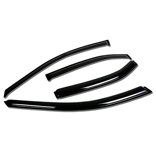 Auto Dynasty 4Pcs Tape-On Window Visor Rain Guard Compatible with 1999-2003 Acura TL, Rain Shields Vent Shade Wind Deflector, Acrylic - size: 99-03 Acura TL