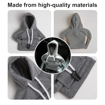 Car Shift Knob Hoodie,Gear Shift Hoodie,Funny Sweater Hoodie for Gearshift,Automotive Interior Accessories（Gray） - color: 1*Gray