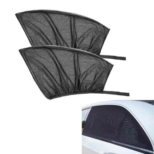 Car Window Sun Shade Cover, 2 PCS Breathable Mesh Car Side Window Sunshade, Sun Protection Heat Insulation, Mosquito Net Curtain, Privacy Protection Universal for Most Cars, SUVs (Front Window) - size: 2 PCS #Front Window
