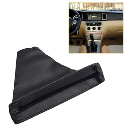 PU Leather Black Car Manual Type Gearshift Lever Dustproof Cover Set for to-yo-ta Co-ro-lla 2007 2008 2009 2010 2011 2012 2013 (Handbrake Cover) - color: Handbrake Cover