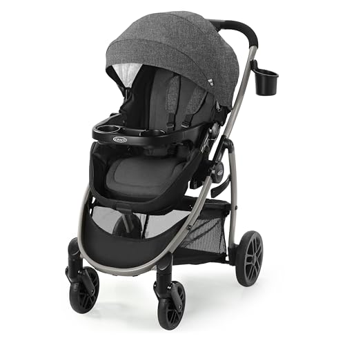 Graco® Redmond Modes Pramette Stroller 3-in-1 Convertible: Car Seat Carrier Infant Pramette to Toddler Stroller with Reversible Seat and One-hand Fold - color: Redmond, style: No Style Name