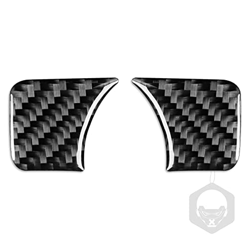 NVCNX Carbon Fiber Compatible with Mercedes-Benz C-Class W204 C300 C350 C63 AMG 2008 2009 2010 Sedan Accessories Car Dash Headlight Switch Button Panel Cover Interior Trim Sticker Decal 2PCs - color: Dash Headlight Switch Button Trim - for 2008-2010