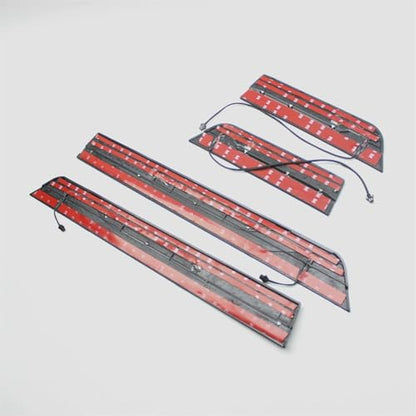 Fashion Style Led Door Sill Scuff Plate Guard Sills Protector Trim Compatible with Honda Civic 2016-2021 10TH (Blue LED) - color: BLUE LED