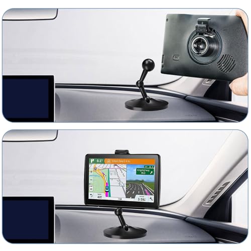 for Garmin GPS Mount,Upgrade Aluminium Magnetism Dashboard Mount，17mm Ball Holder, Compatible with Garmin Nuvi, RV, Dezl, Drive, Drivesmart, Driveassist