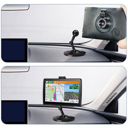 for Garmin GPS Mount,Upgrade Aluminium Magnetism Dashboard Mount，17mm Ball Holder, Compatible with Garmin Nuvi, RV, Dezl, Drive, Drivesmart, Driveassist