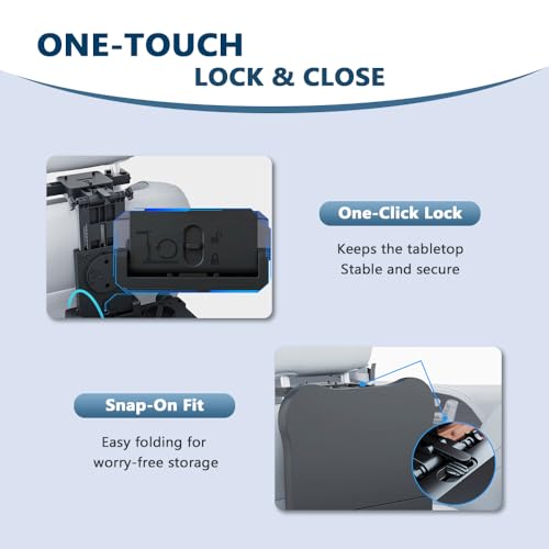 Car Back Seat Tray Table for Jeep Compass 2015 2016 2017, Foldable Backseat Tray Desk for Rear Passengers, with Non-Slip pad, Phone and Drink Holder, for Eating and Work