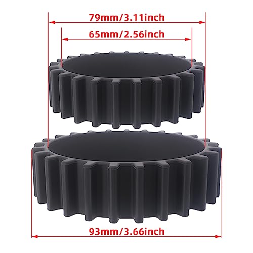 Car Cup Holder Cup Keeper Beverage Bands - Silicone Elastic Car Cup Holder Gap Filler Compatible with Yeti Ramblers Hydro Flasks Most 12-46oz Bottles Soda Cans Cup Expander (2 Pack)