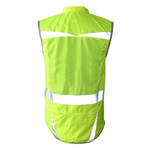 Salzmann High Visibility Cycling Vest | Reflective Cycling Gilet | Made with 3M Scotchlite - size: XX-Large
