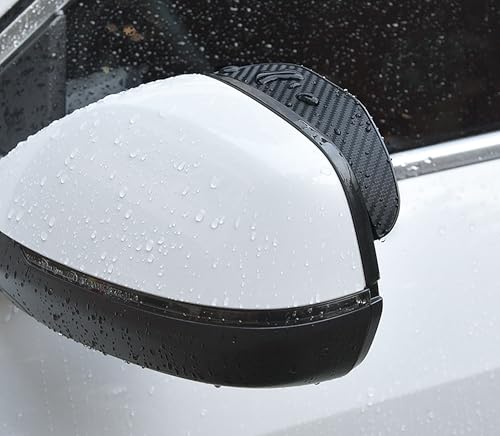 2PCS Side Mirror Visor Rain Guards, Car Rear View Mirror Rain Cover, Silicone Rain Shield, Mirror Cover Rubber Visor Guard
