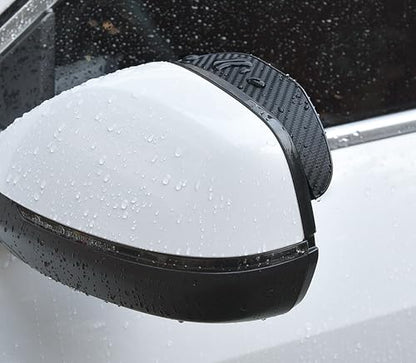 2PCS Side Mirror Visor Rain Guards, Car Rear View Mirror Rain Cover, Silicone Rain Shield, Mirror Cover Rubber Visor Guard