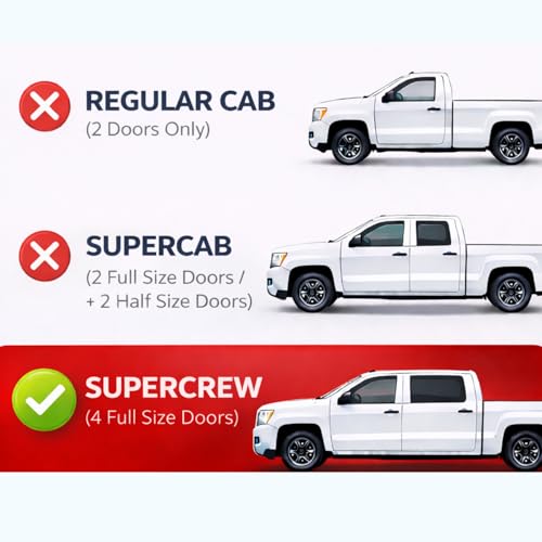 KPY Rain Guards Fit for 1999-2016 Ford F250 F350 F450 F550 Super Duty SuperCrew, Out-Channel Window Visors Vent Wind Deflector 4PC, Truck Accessories for 99-16 F250 F350 F450 F550 Super Duty SuperCrew - size: 1999-2016 F250/F350/F450/F550 SuperCrew