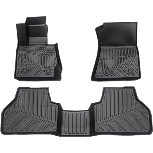 All Weather Floor Mats for BMW X3 2011-2017, Floor Mats Fits 1st & 2nd & Row, 3D Anti-Slip Waterproof TPE Rubber Protector Car Mats Full Set Liners - color: 2011-2017 BMW X3