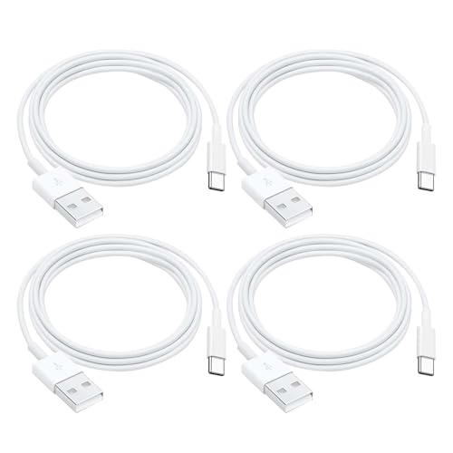 AHDFWI 4 Pack Car Carplay Cable for iPhone 16E 16 15 Pro Max 15 16 Plus Charger, USB to USB C Cable 5FT for Car Charger, Carplay USB C Cord Charging for iPad 10th Gen/iPad Pro Air 5th-White - color: White, size: 5 Feet, style: 4 Pack