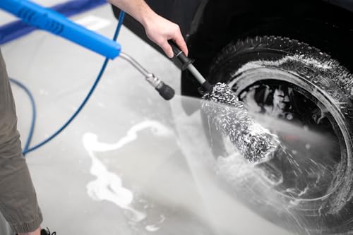 Detail Factory - Wheel Brush Kit with Interchangeable Microfiber Covers - Ultra-Soft Cleaning, Washing and Detailing Wheels, Tires, and Rims - Avalanche - color: Avalanche
