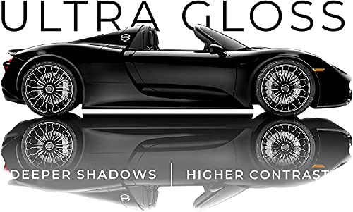 VViViD+ Ultra Gloss Premium Vinyl Car Wrap Film (4ft x 5ft, Gloss Piano Black) - color: Gloss Piano Black, size: 4ft x 5ft