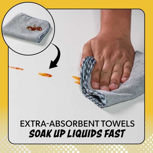 Chemical Guys AllSwipe Multi-Purpose Microfiber Towels for Cars Microfiber Cleaning Cloth Gray Drying Towels Car Detailing for Wash Interior and Glass, 14 x 12 Inch - 6 Pack - size: 6 Pack