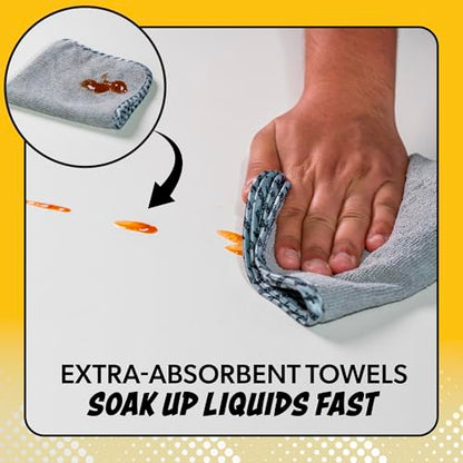 Chemical Guys AllSwipe Multi-Purpose Microfiber Towels for Cars Microfiber Cleaning Cloth Gray Drying Towels Car Detailing for Wash Interior and Glass, 14 x 12 Inch - 6 Pack - size: 6 Pack