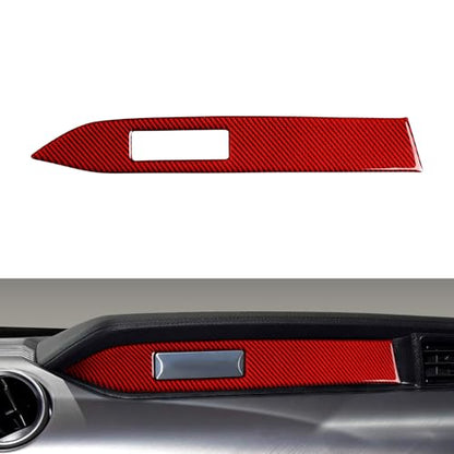 Car Instrument Panel Sticker Carbon Fiber Decal for Ford Mustang 2015 2016 2017 2018 2019 2020 2021 2022 2023 Accessories - color: Instrument Panel