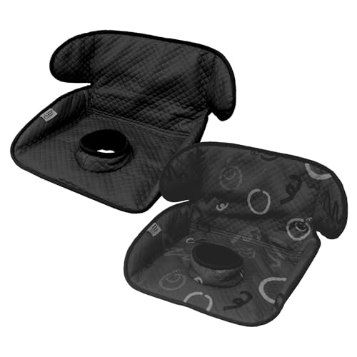 Piddle Pad 2-Pack, Potty Training Car Seat Protector, Toddler Car Seat Cover & Stroller Protector, Machine Washable Waterproof Car Seat, Anti-Slip, Universal Fit (Black) - color: Black