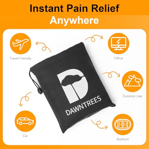 Inflatable Seat Cushion, Lumbar Support Pillow for Office Chair, Portable Outdoor Camping air Cushion,Car Lumbar Support, Lightweight, Waterproof, Essential for Home, Office and Travel, Black - size: 1 PACK