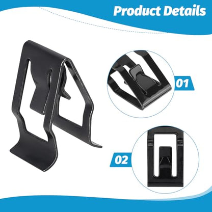 10PCS Car Dashboard Trim Clips, Metal U-Shaped Vehicle Front Console Dash Retainer, Automotive Dash Console Panel Fastener Replacement Accessories, Universal for SUV Truck Sedan - size: 10PCS