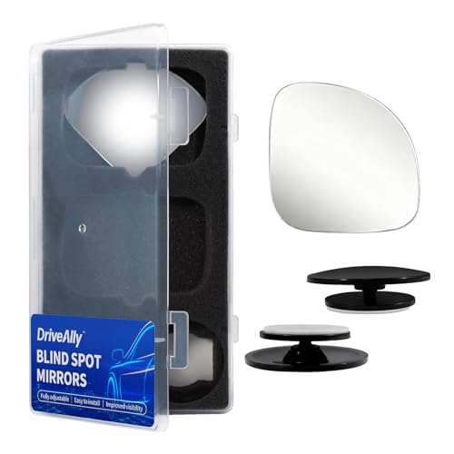 2 PCS Car Blind Spot Mirror, HD Frameless Convex Glass Angle Adjustable, Self-adhesive Back Auxiliary Reverse Mirror Wide Angle Side Mirrors Universal Car Exterior Accessories (Wedge) - size: Wedge
