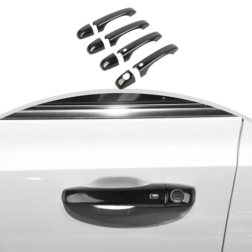 CheroCar Door Handle Cover Trim Exterior Accessories for Chrysler 300/300C 2011-2025,Carbon Fiber… - color: Carbon Fiber