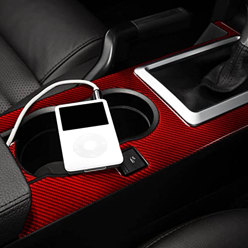 Car Gear Shift Box Panel Sticker Carbon Fiber Decal for Ford Mustang GT Shelby 2005 2006 2007 2008 2009 S197 Accessories - color: Gear Shift