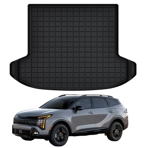 Cargo Mat for The New 2026 2025 2024 2023 KIA Sportage,TPE All Weather Protection Car Trunk Mat Cargo Liner Accessories - Black (Both Sides can be Trimmed) - size: For 2026 Sportage Cargo Mat
