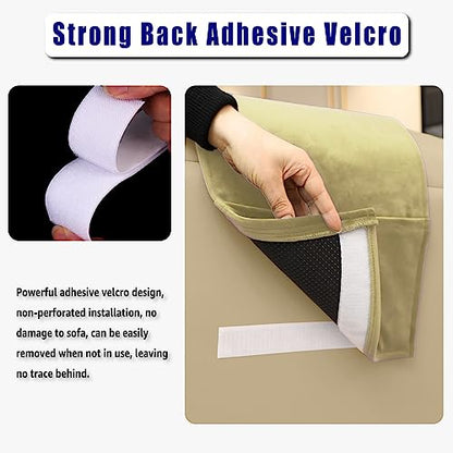 Non-Slip Head Pillow for Recliners - Neck Support Cushion with Velvet Cover for Pain Relief at Home, Office and Travel (Beige) - color: Beige