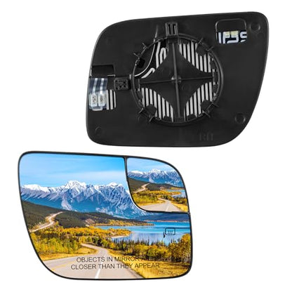 BDFHYK Mirror Glass Compatible with 2011-2019 Explorer Side View Exterior Mirror with Backing Plate, Replaces BB5Z17K707 BB5Z17K707A BB5Z17K707B,Heated (Right Side) - size: Right Passenger Side, style: 2011-2019 Explorer
