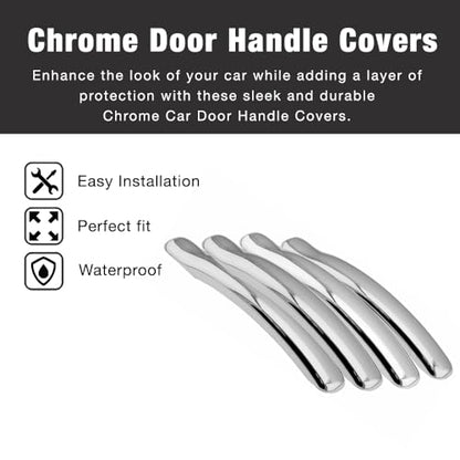 SEGADEN Chrome Plated Door Handle Cover Compatible with Chevrolet Avalanche Silverado Suburban Tahoe GMC Sierra Yukon (4 Doors Handle only) XG7654