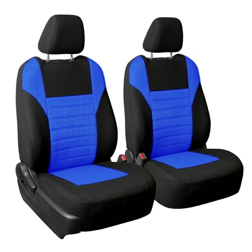 FH Group Automotive Car Seat Covers Front Set Premium 3D Air Mesh Front Seat Covers, Airbag Compatible Universal Fit Interior Accessories for Cars Trucks and SUVs - Blue - color: Blue, size: Front Set