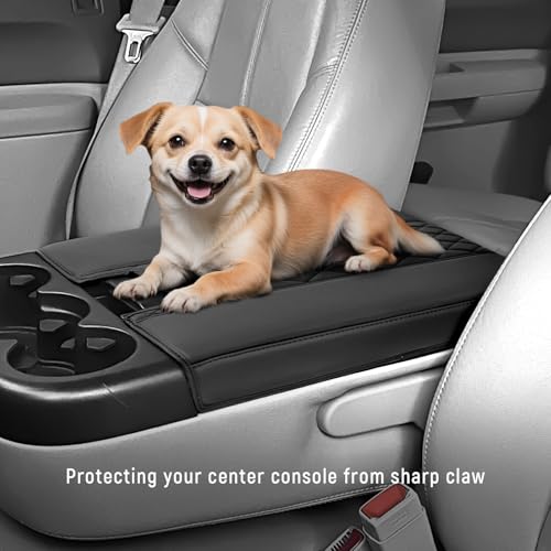 ZZEQYG Center Console Cover for Chevy Silverado/GMC Sierra 2007-2013, Tahoe & Suburban & Yukon & Avalanche, Car Armrest Cover Accessories(Fits Jump Seat Console Only) - color: For Silverado/Sierra 2007-2013(Jump Seat)