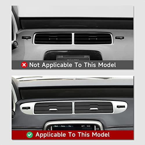 Car Sticker Carbon Fiber Decal Interior Trim Accessories for Chevrolet Camaro 2010 2011 2012 2013 2014 2015 （Center Air Vent） - color: Center Air Vent